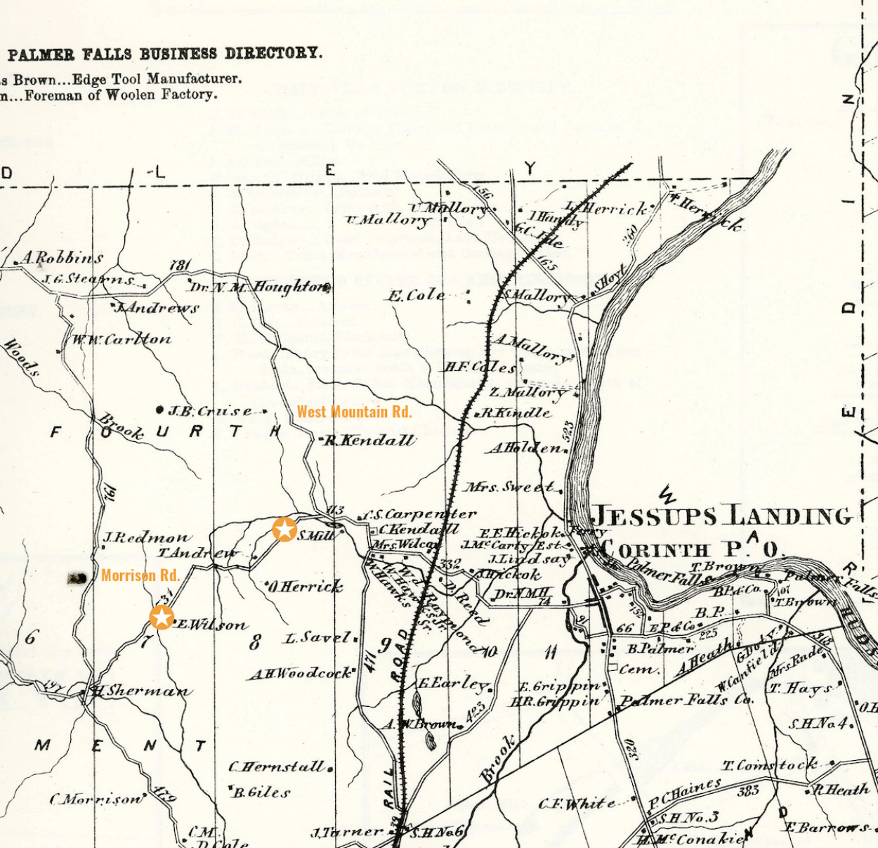 1866 map of corinth